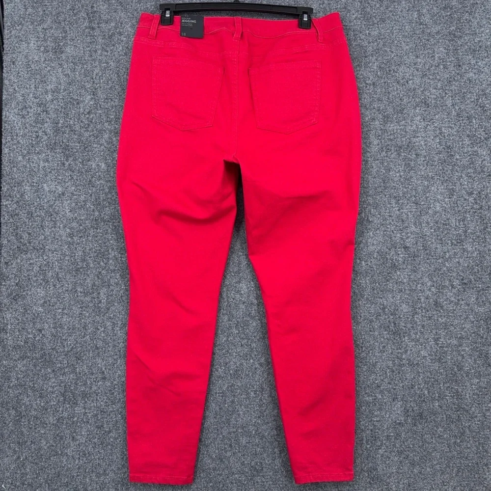 Lane Bryant Jegging Women 18 Cotton Blend Red